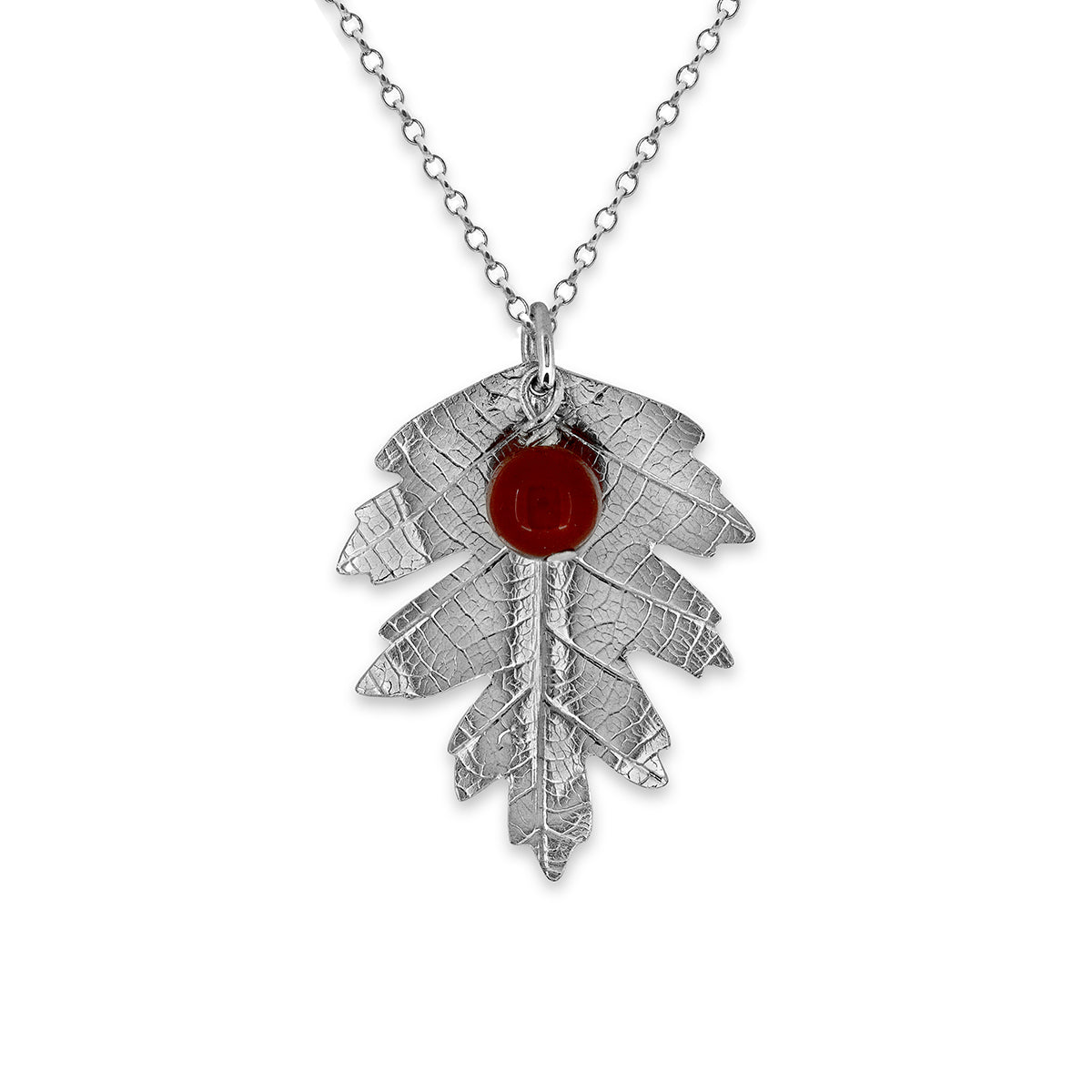 Hawthorn leaf and berry necklace - READY TO WEAR