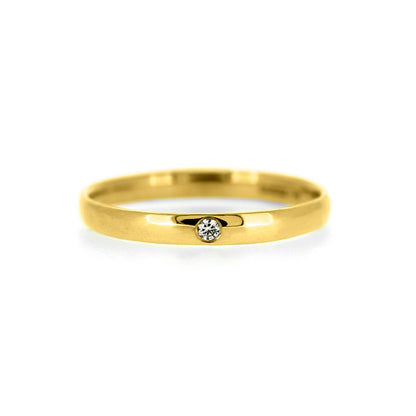 Wedding ring flush set with diamonds recycled yellow gold diamond wedding band