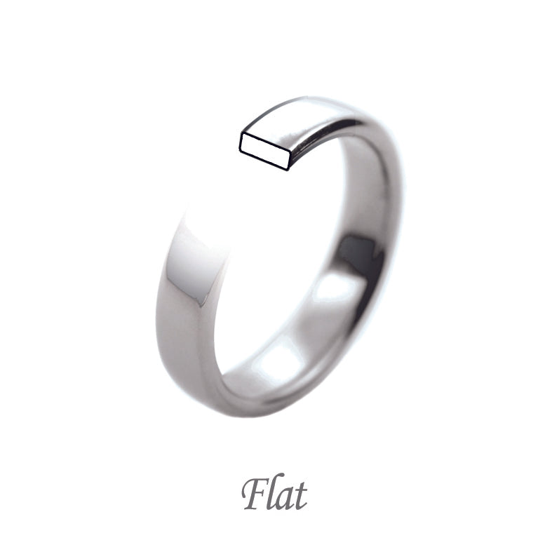 Flat wedding band 