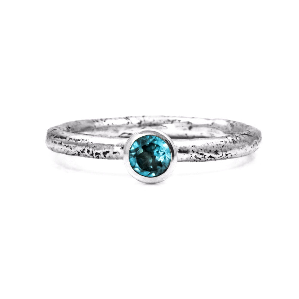 Twig and gemstone ring - large