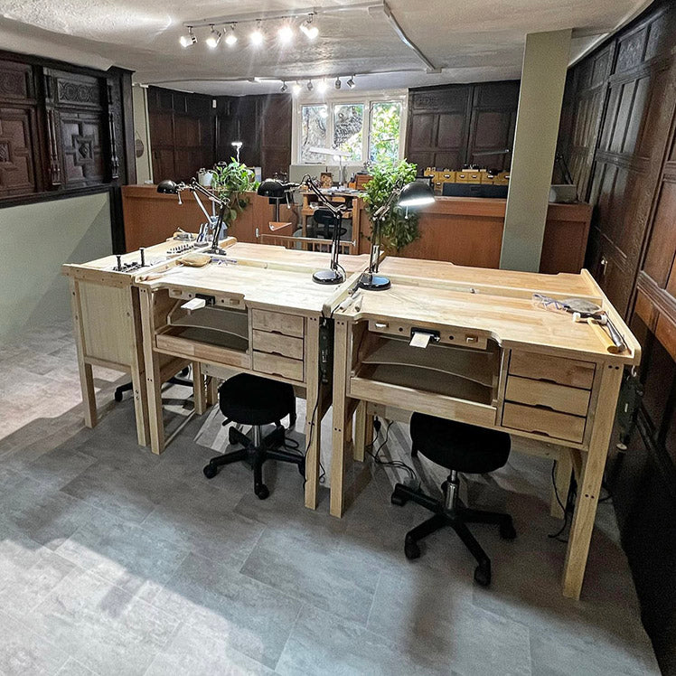 Make your own wedding rings - jewellery workbenches and workshop