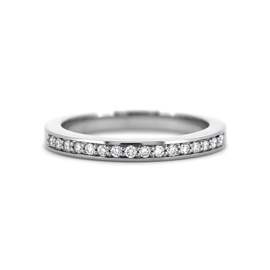 Diamond wedding ring pave set diamond ring grain set diamond band