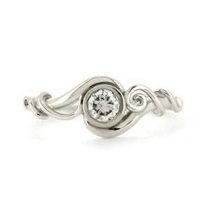 Bespoke tendril engagement ring