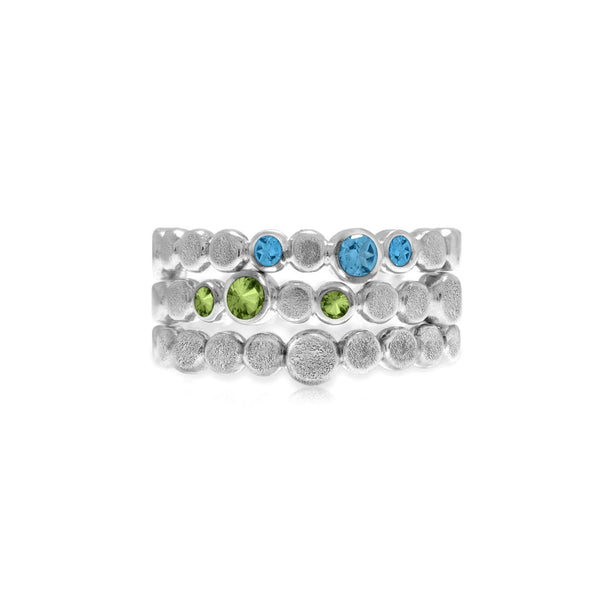 Sterling silver halo band