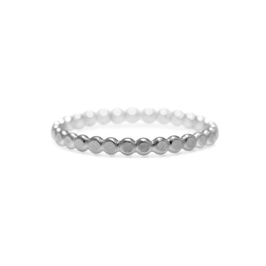 Sterling silver mini halo band