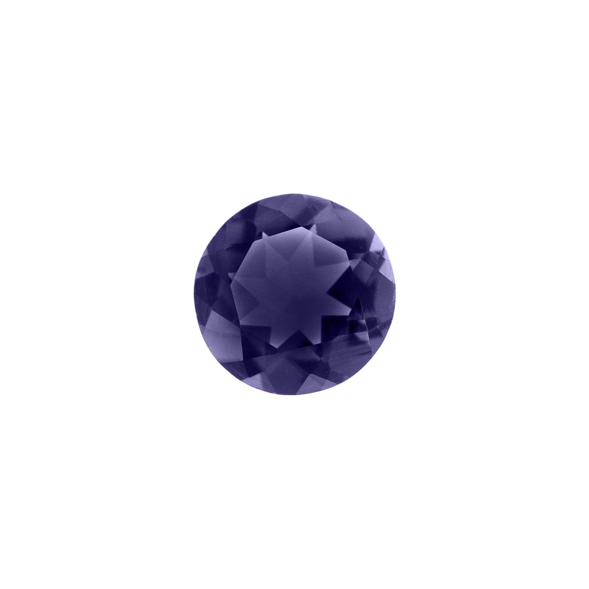 Iolite round facet