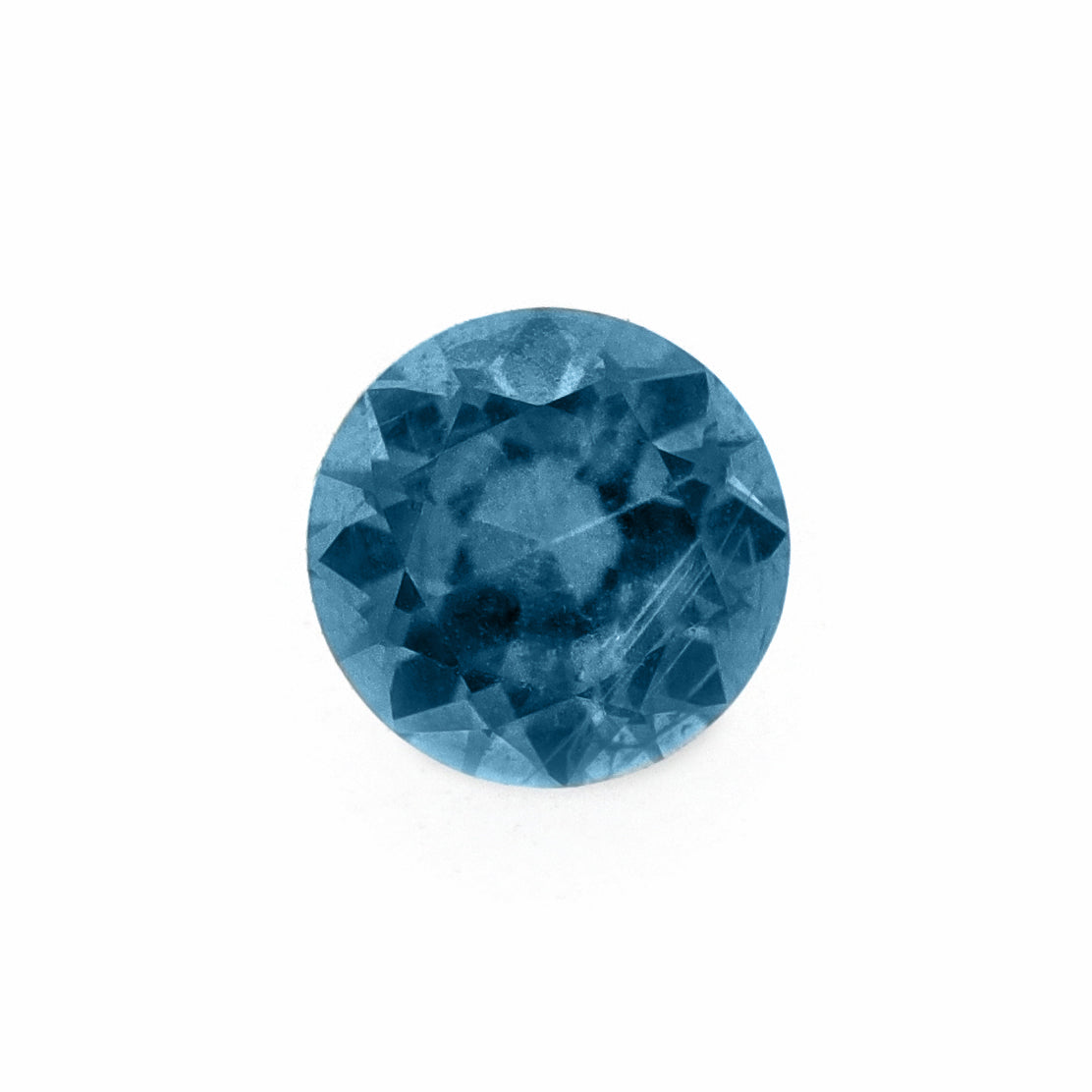 Blue sapphire facet