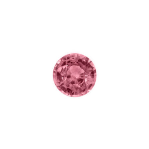 Pink sapphire facet