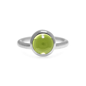 Solo ring in sterling silver and peridot - ready to wear
