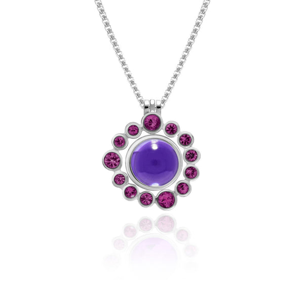 Solo pendant in sterling silver and amethyst - ready to wear