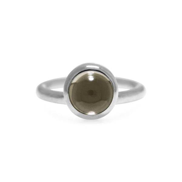 Solo ring in sterling silver and gemstone