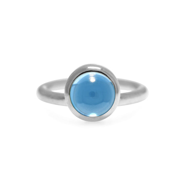 Solo ring in sterling silver and gemstone