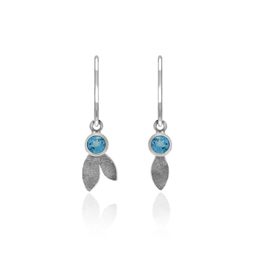 Spring earrings in sterling silver and gemstone - READY TO WEAR