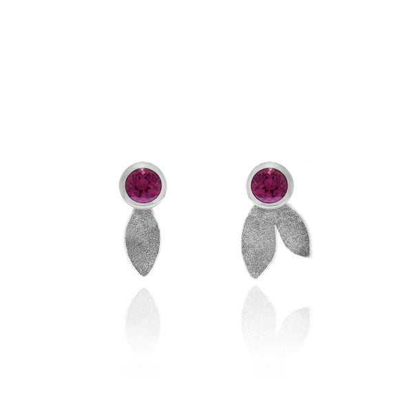 Spring earrings in sterling silver and gemstone - READY TO WEAR
