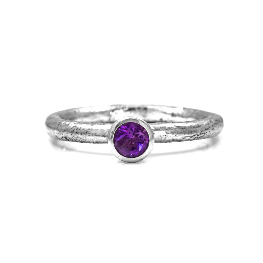 Twig and gemstone ring - large