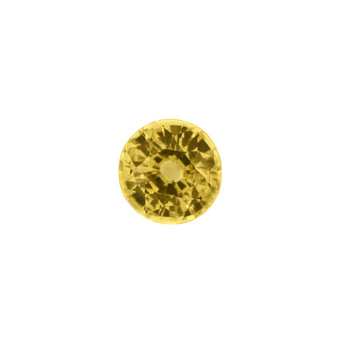 Yellow beryl facet