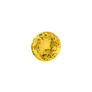 Yellow sapphire facet