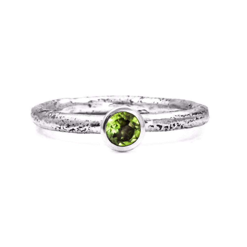 Twig and gemstone ring - large
